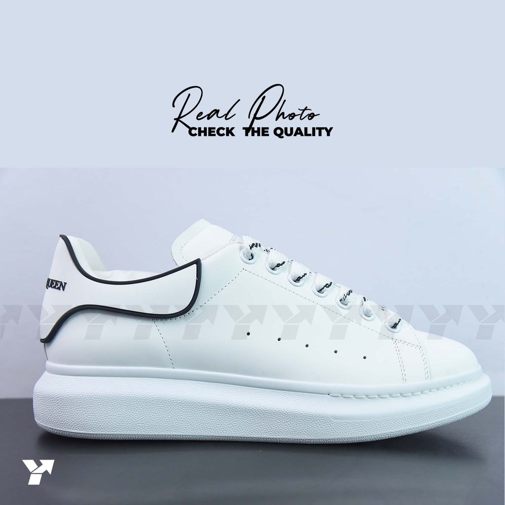 Alexander McQueen Oversized Sneaker 'New Tech Calf - White Black’