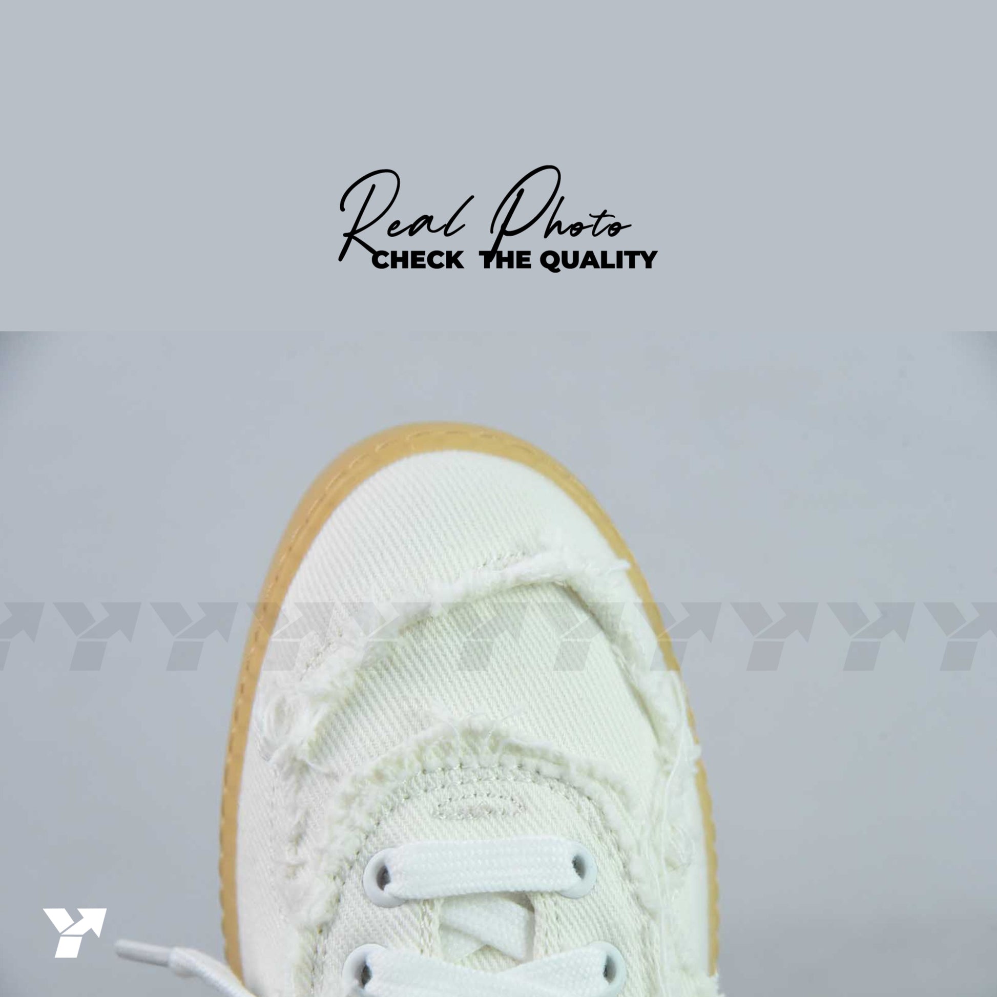 Miu Miu denim sneakers-Ivory