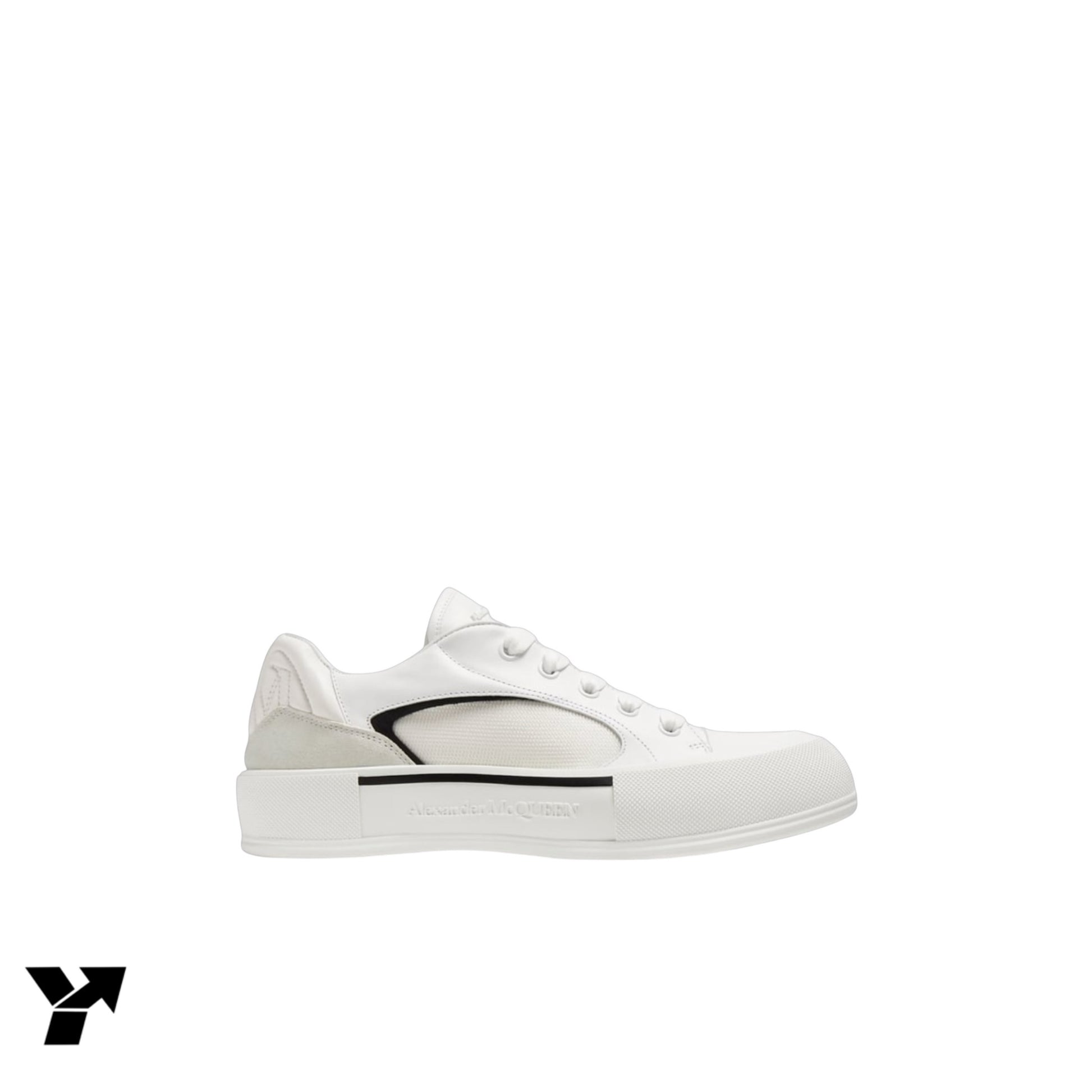 Alexander McQueen Skate Deck Plimsoll-white