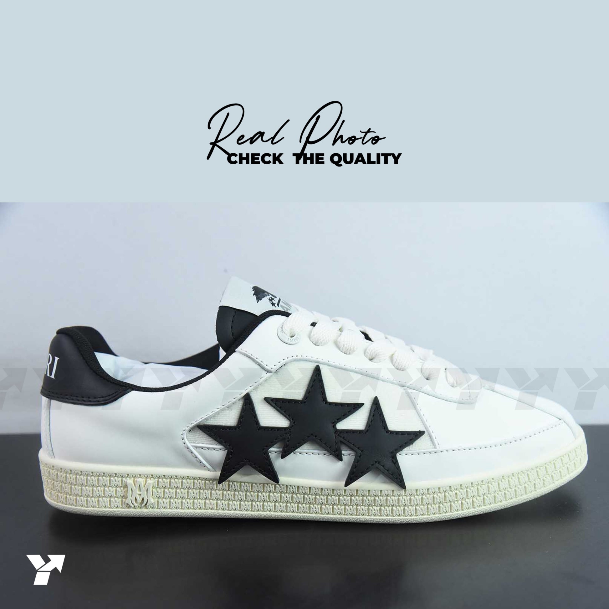 AMIRI Pacific Stars-White Black