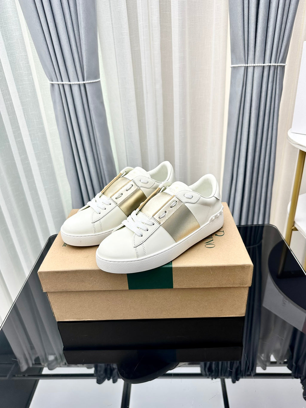 Valentino Wmns Open Sneaker 'White Gold'