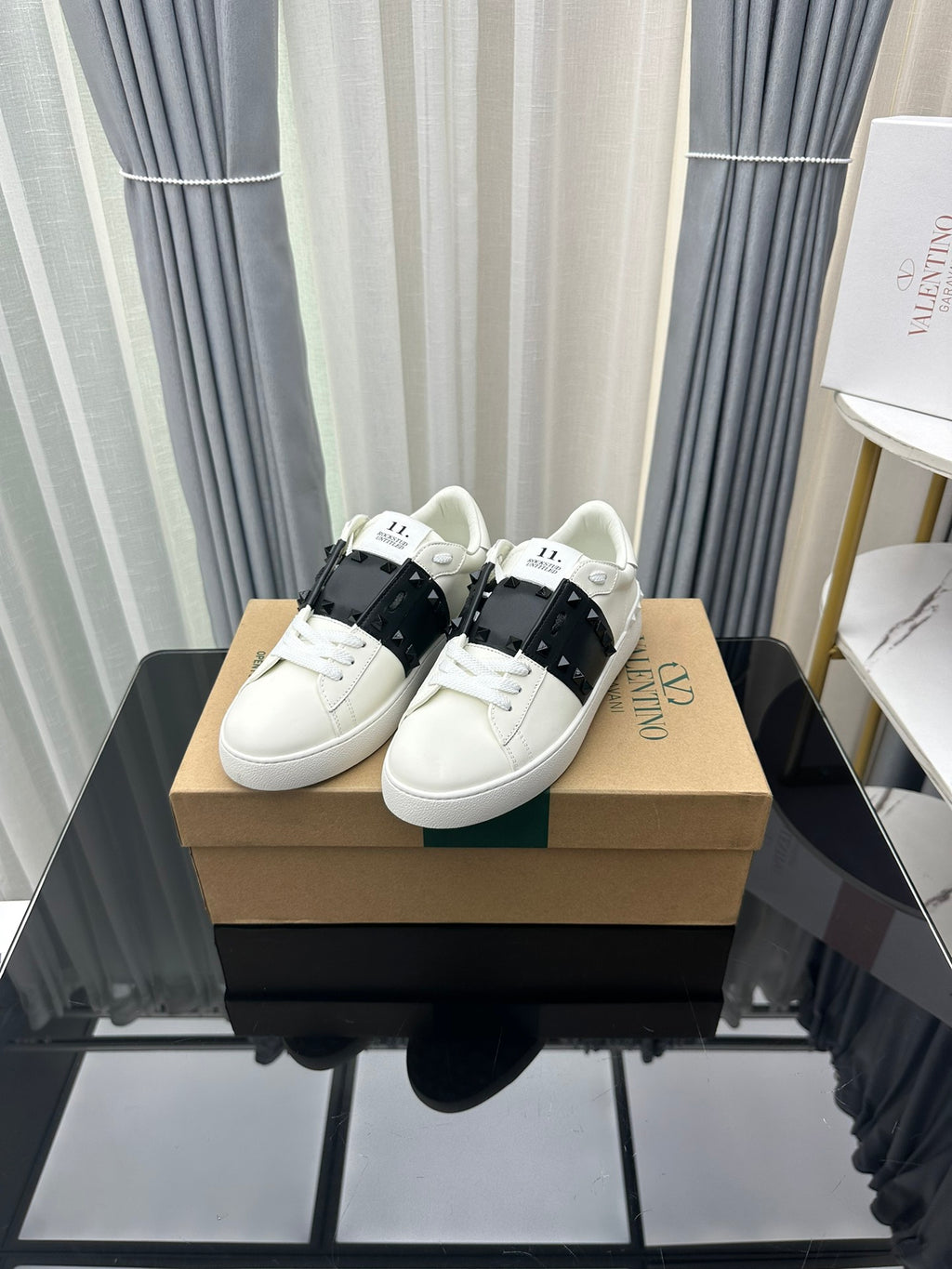 Valentino Garavani Rockstud Untitled Open Sneakers