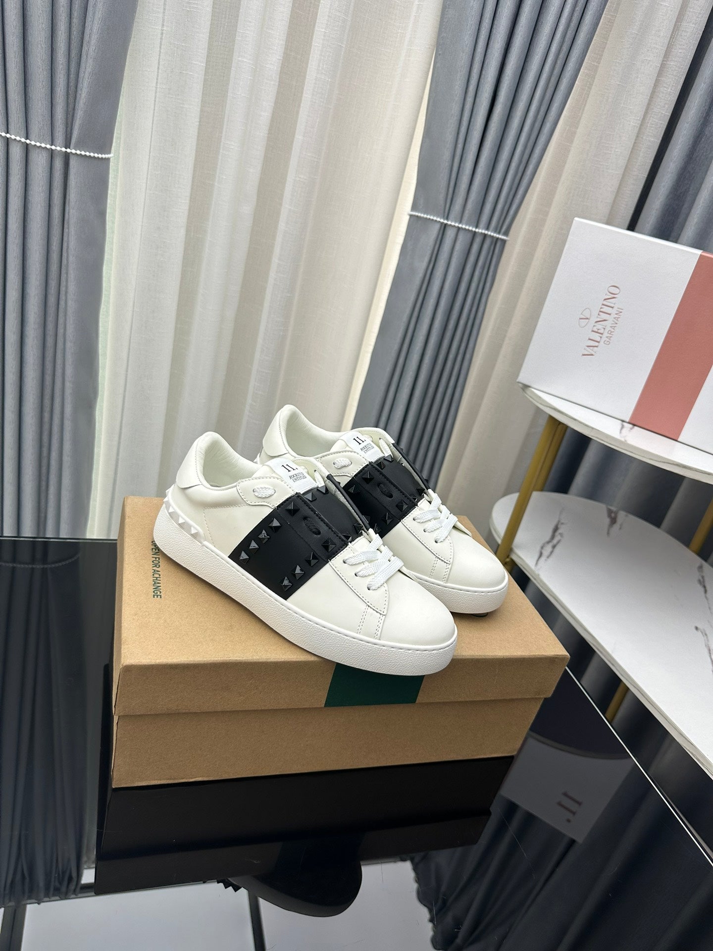 Valentino Garavani Rockstud Untitled Open Sneakers