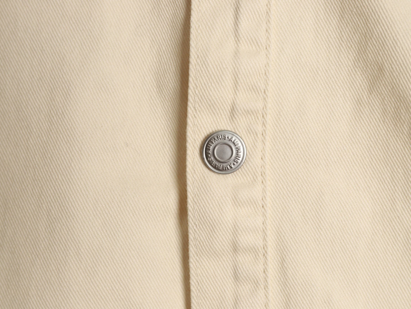 AMI PARIS  25Fw Woven Heart Embroidered Denim Shirt Jacket