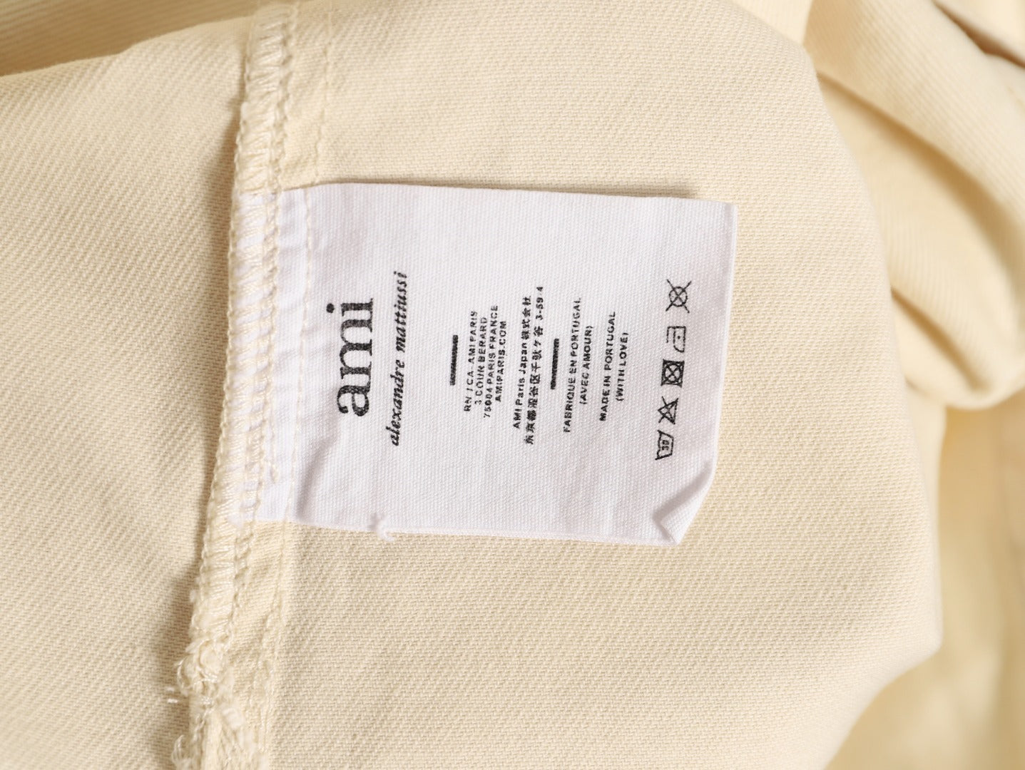 AMI PARIS  25Fw Woven Heart Embroidered Denim Shirt Jacket