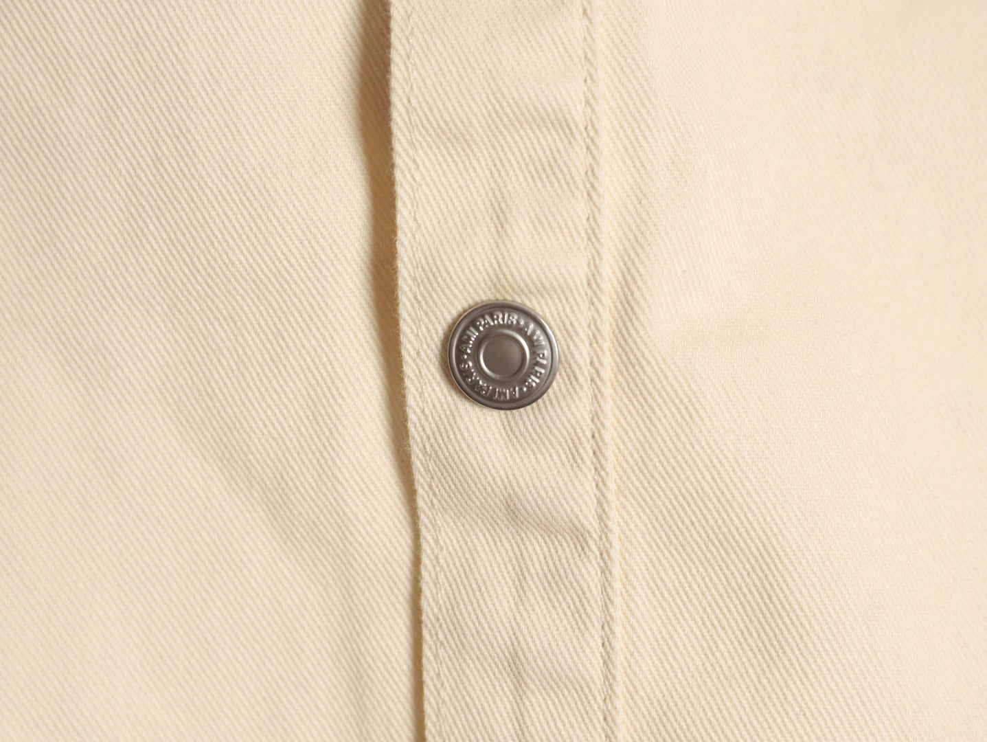 AMI PARIS  25Fw Woven Heart Embroidered Denim Shirt Jacket