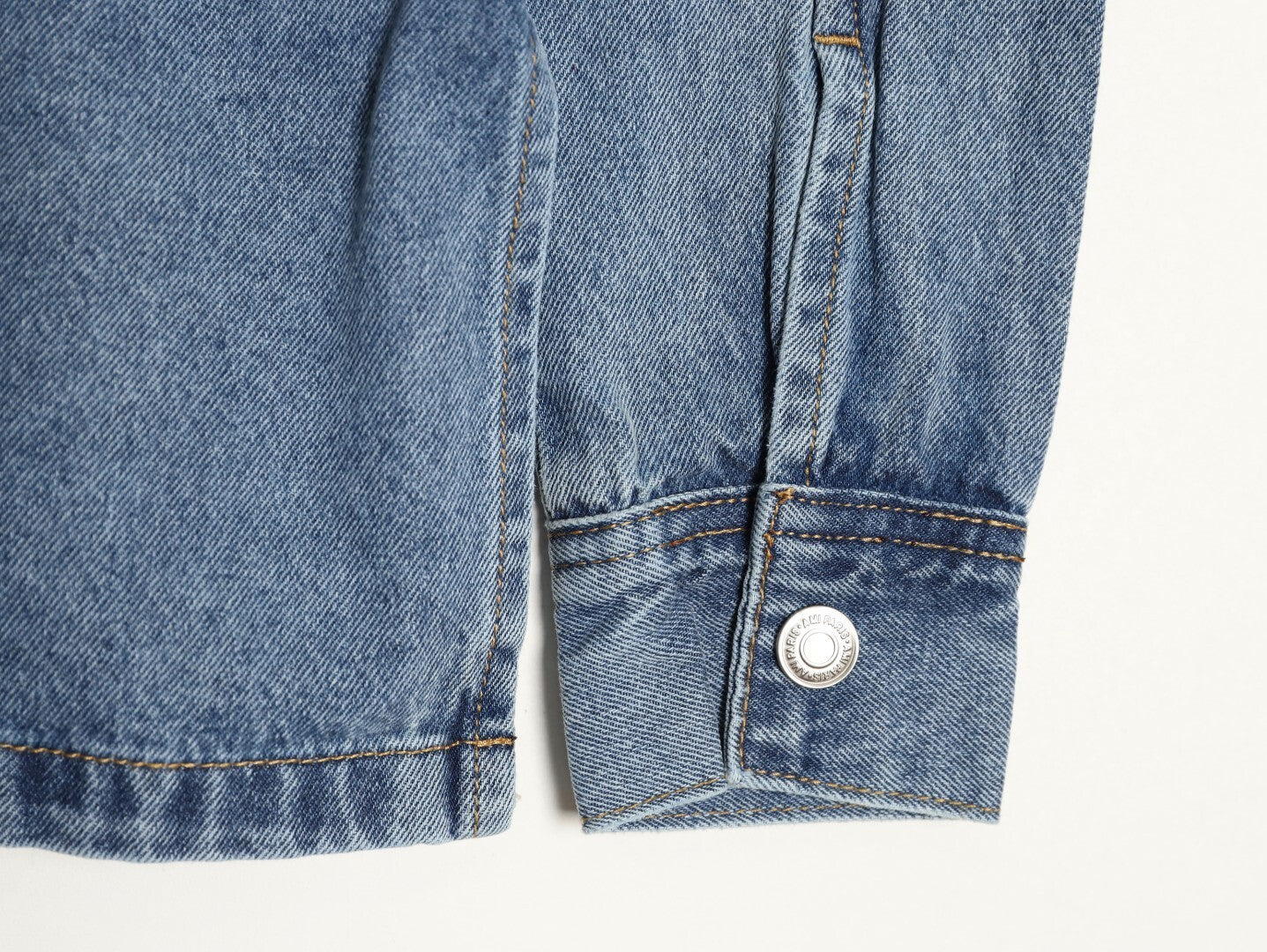 AMI PARIS  25Fw Woven Heart Embroidered Denim Shirt Jacket