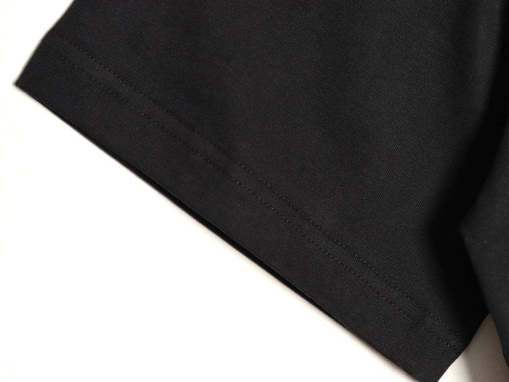 Gucci minimalist chain embroidered short-sleeved shirt