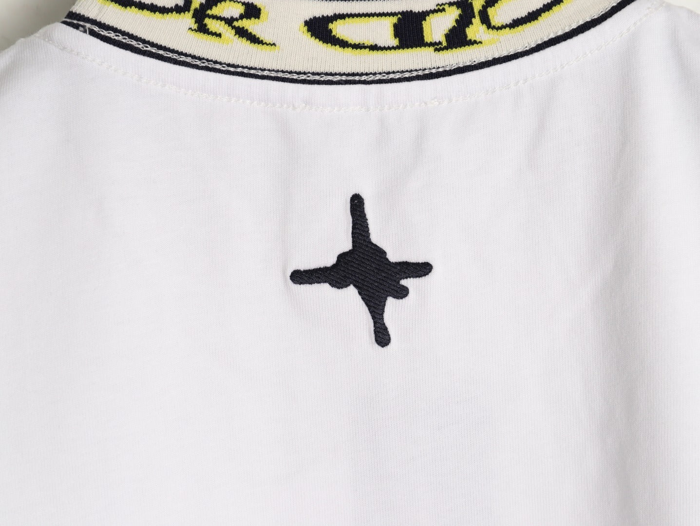 Dior wmns short-sleeved shirt with letter jacquard webbing at the neckline