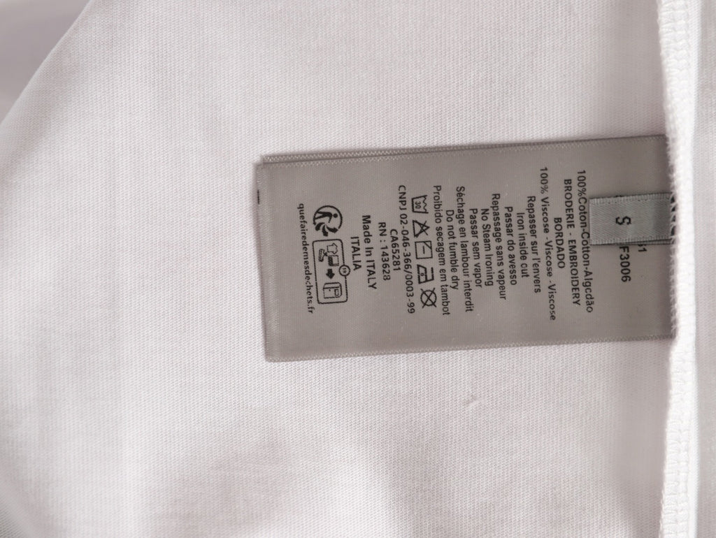 Dior wmns short-sleeved shirt with letter jacquard webbing at the neckline