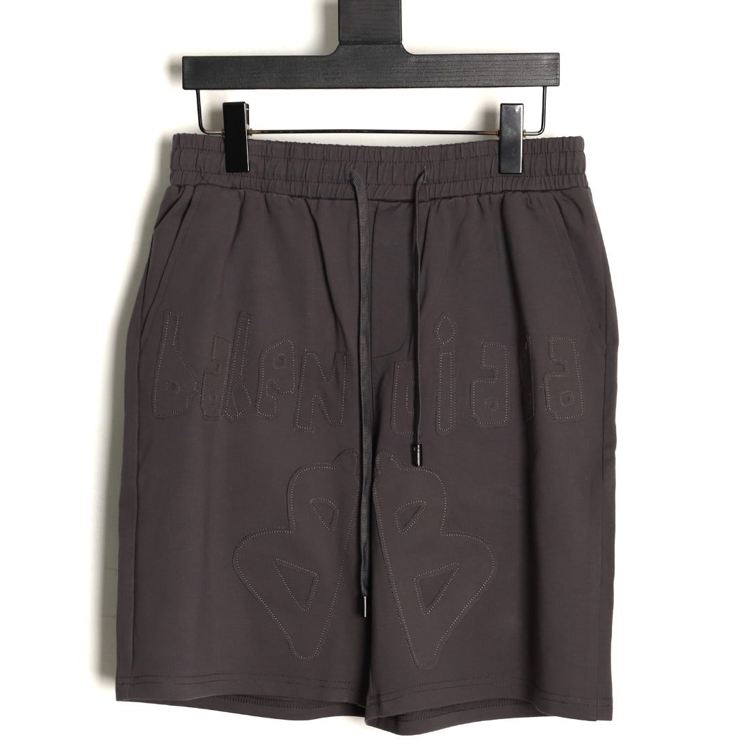 Balenciaga Appliqué Embroidered Logo Shorts