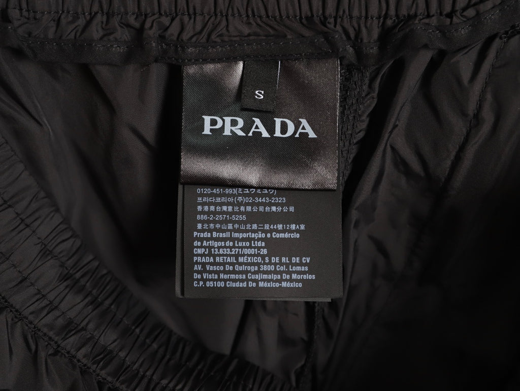 Prada classic pocket triangle logo beach shorts