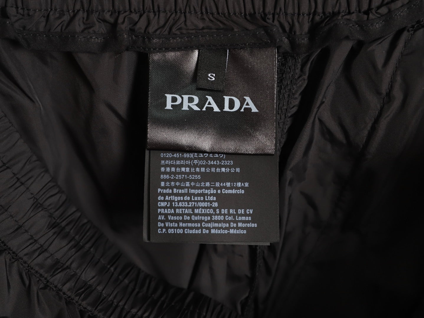 Prada classic pocket triangle logo beach shorts