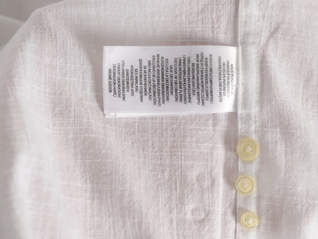 Ralph Lauren linen shirt with small logo and horse embroidery