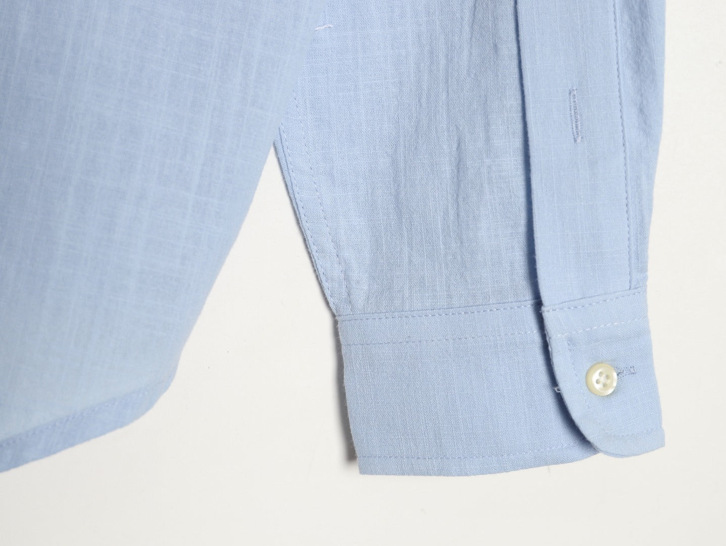 Ralph Lauren linen shirt with small logo and horse embroidery