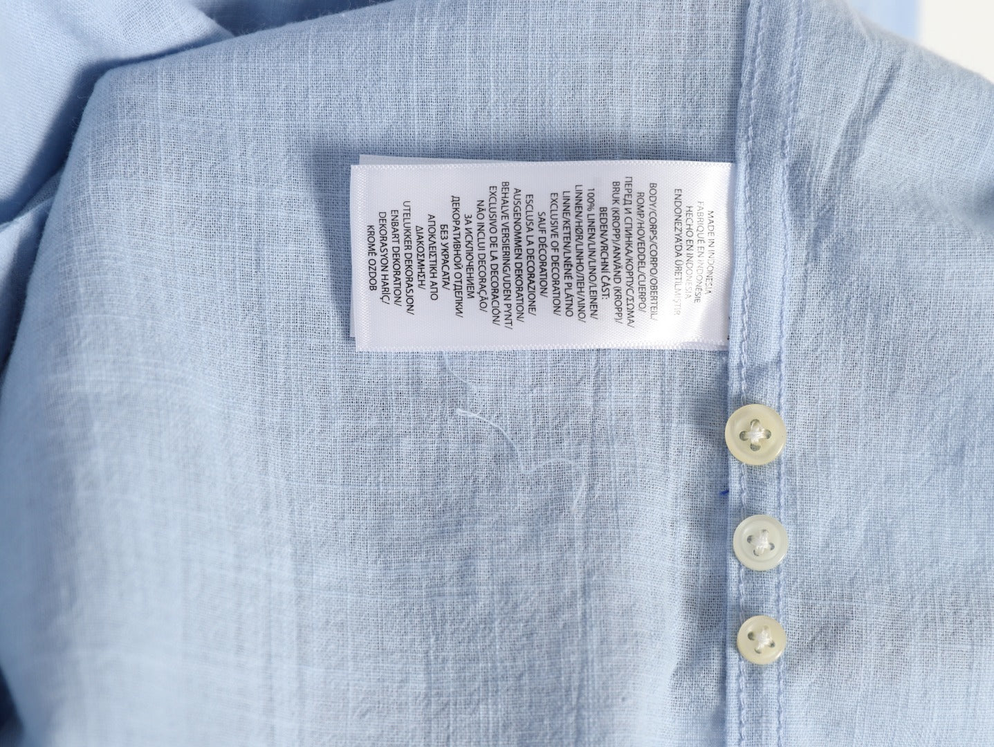 Ralph Lauren linen shirt with small logo and horse embroidery