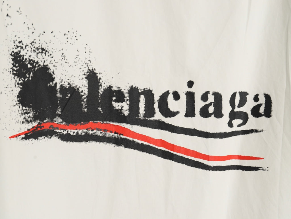 Balenciaga Blur Coca-Cola Long-Sleeve Shirt