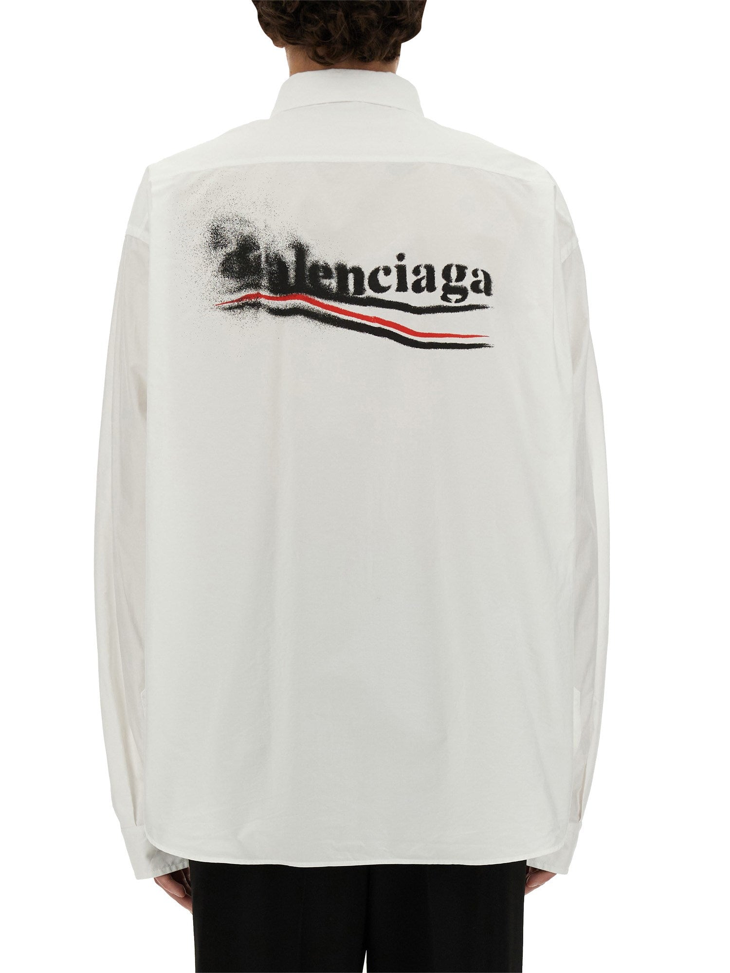 Balenciaga Blur Coca-Cola Long-Sleeve Shirt