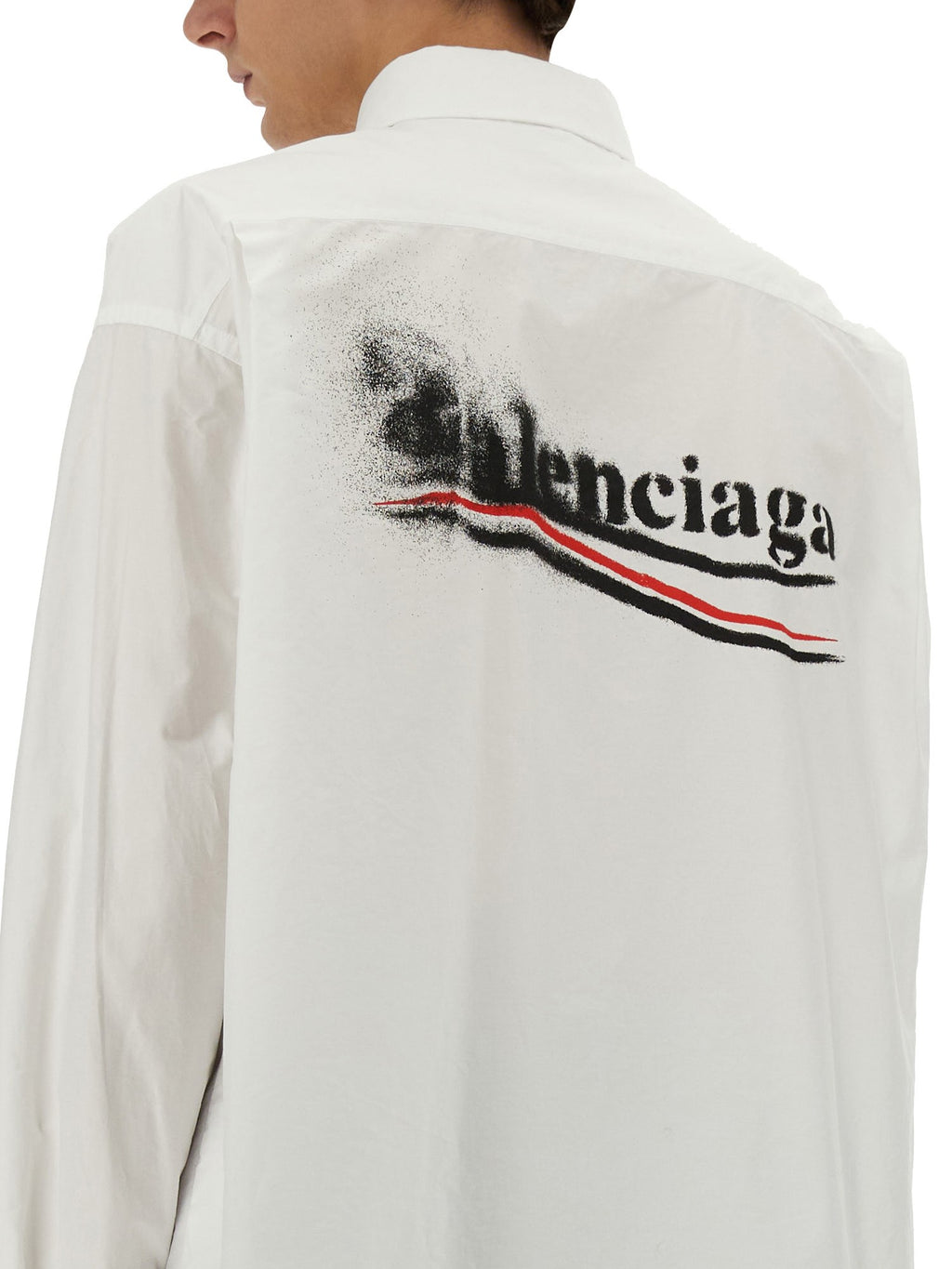 Balenciaga Blur Coca-Cola Long-Sleeve Shirt