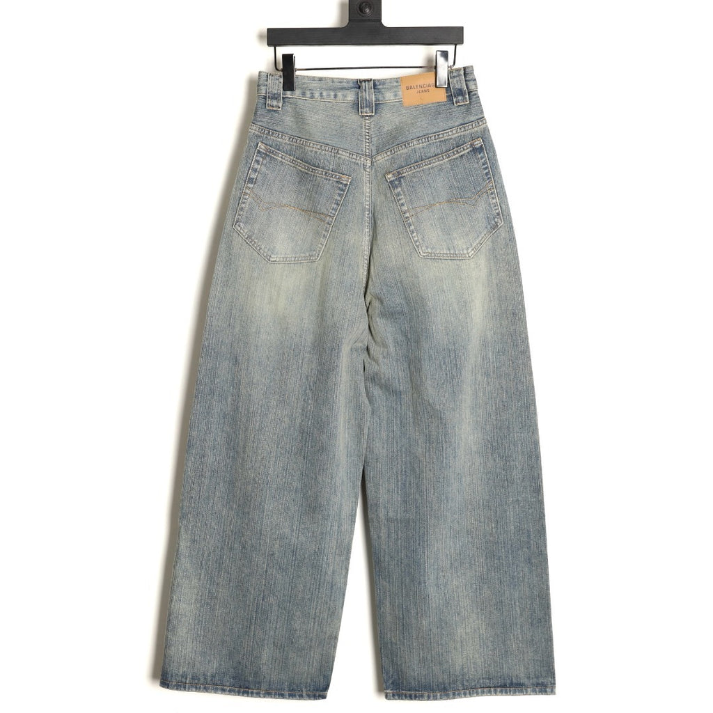 BALENCIAGA BLCG Jeans with Side Embroidered Lettering