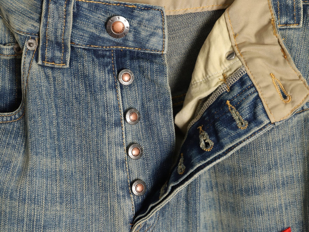 BALENCIAGA BLCG Jeans with Side Embroidered Lettering