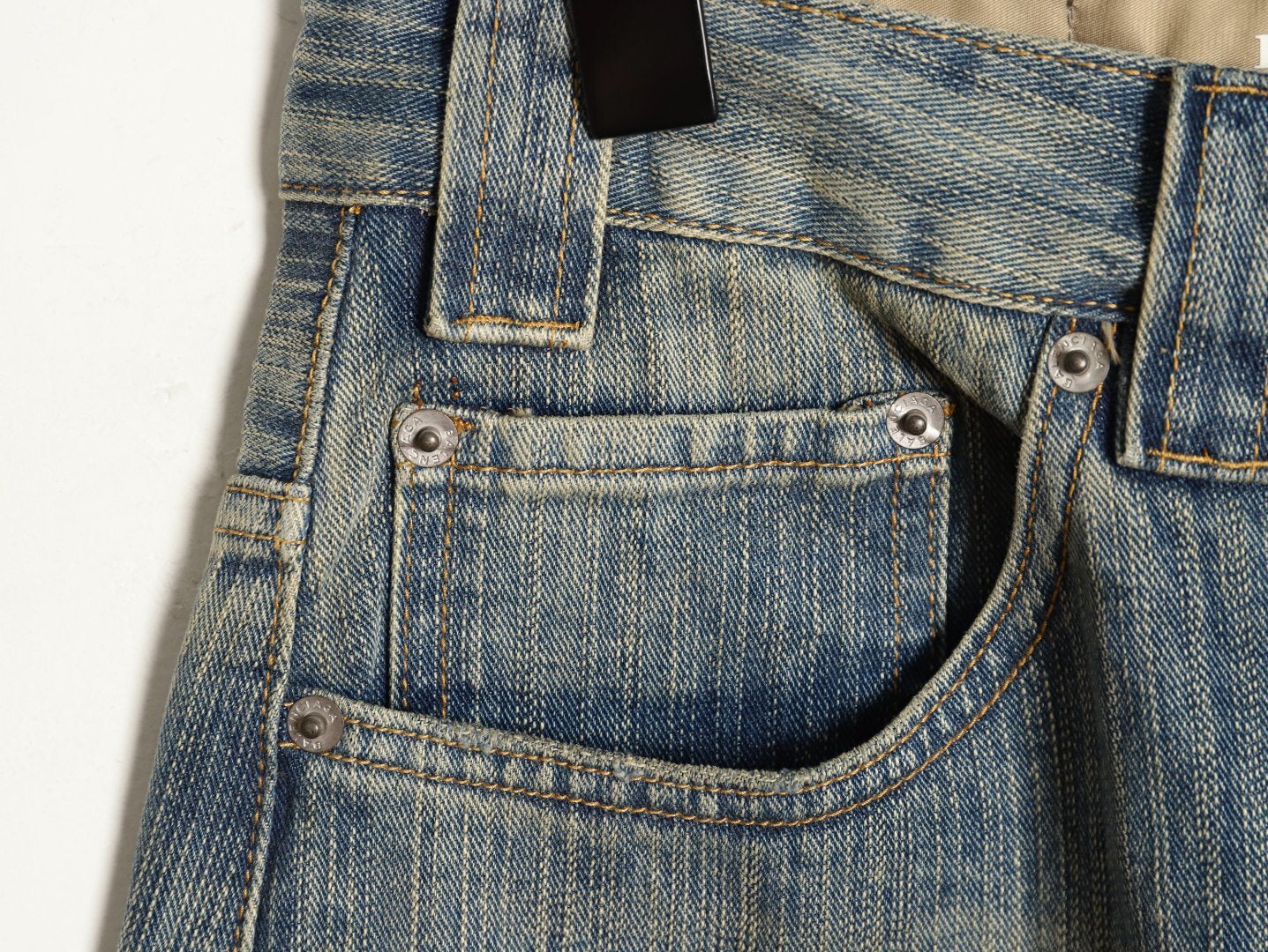 BALENCIAGA BLCG Jeans with Side Embroidered Lettering