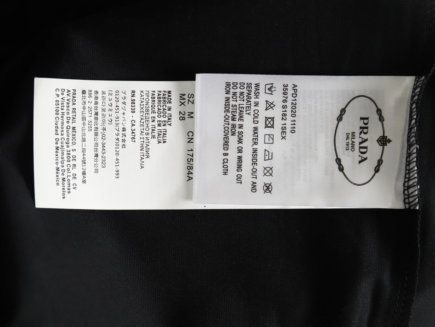 PRADA unisex Short-Sleeve T-Shirt