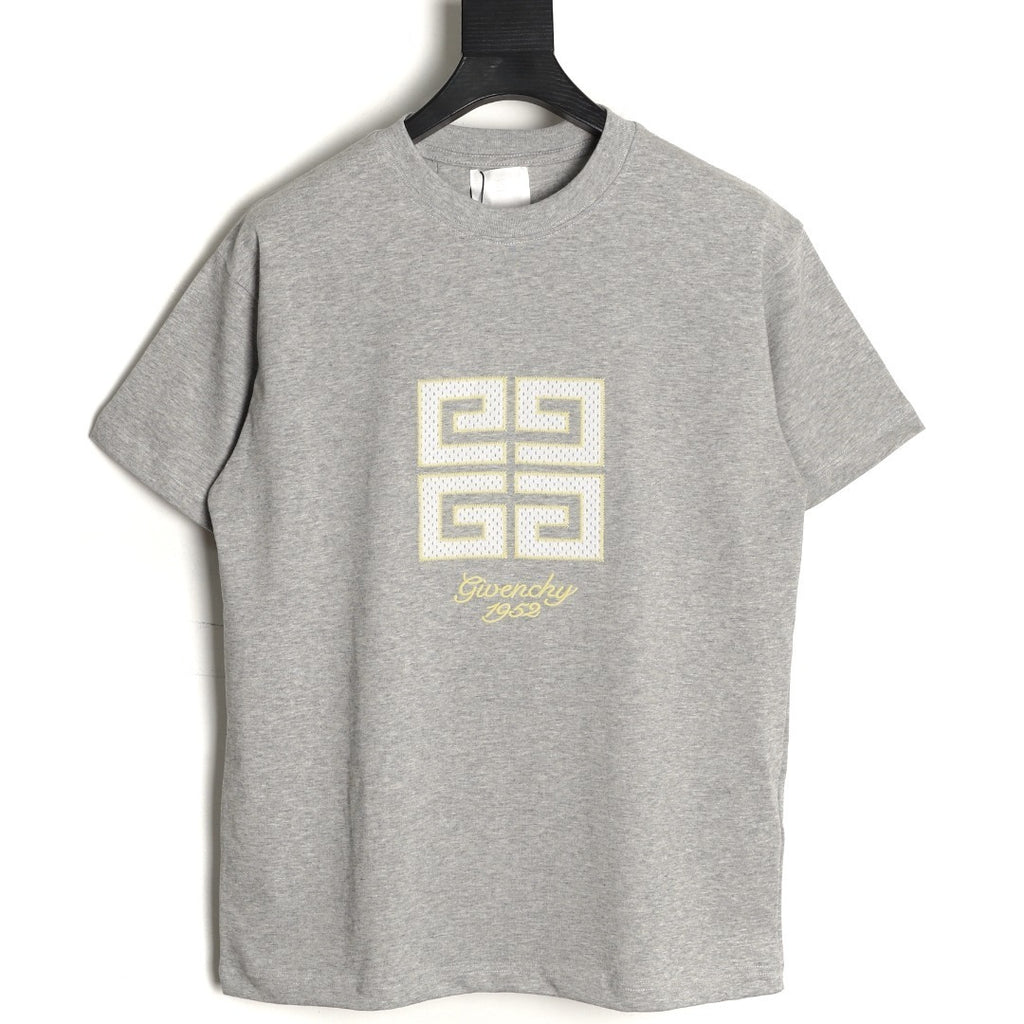 Givenchy  Mesh Appliqué Short-Sleeve T-Shirt