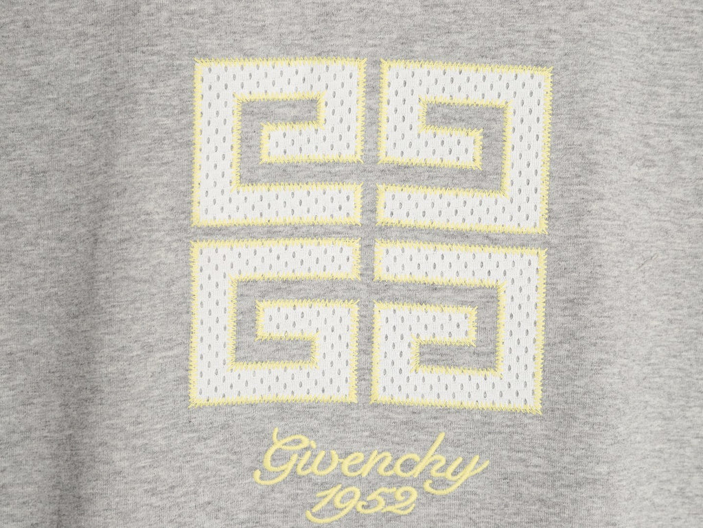 Givenchy  Mesh Appliqué Short-Sleeve T-Shirt