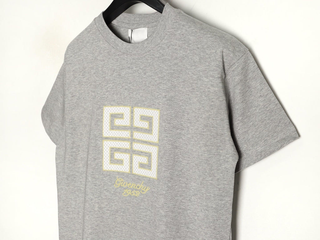 Givenchy  Mesh Appliqué Short-Sleeve T-Shirt