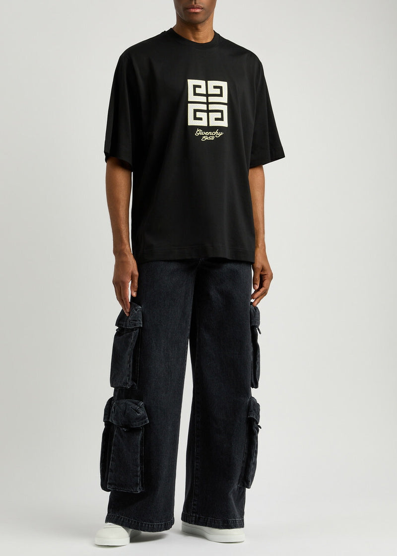 Givenchy 25SS Mesh Appliqué Short-Sleeve T-Shirt