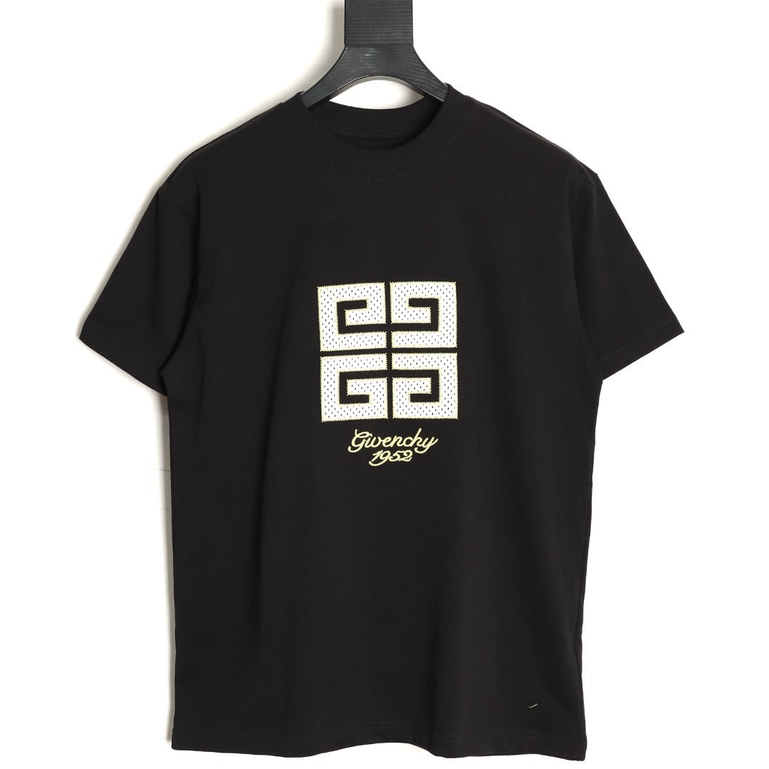Givenchy 25SS Mesh Appliqué Short-Sleeve T-Shirt