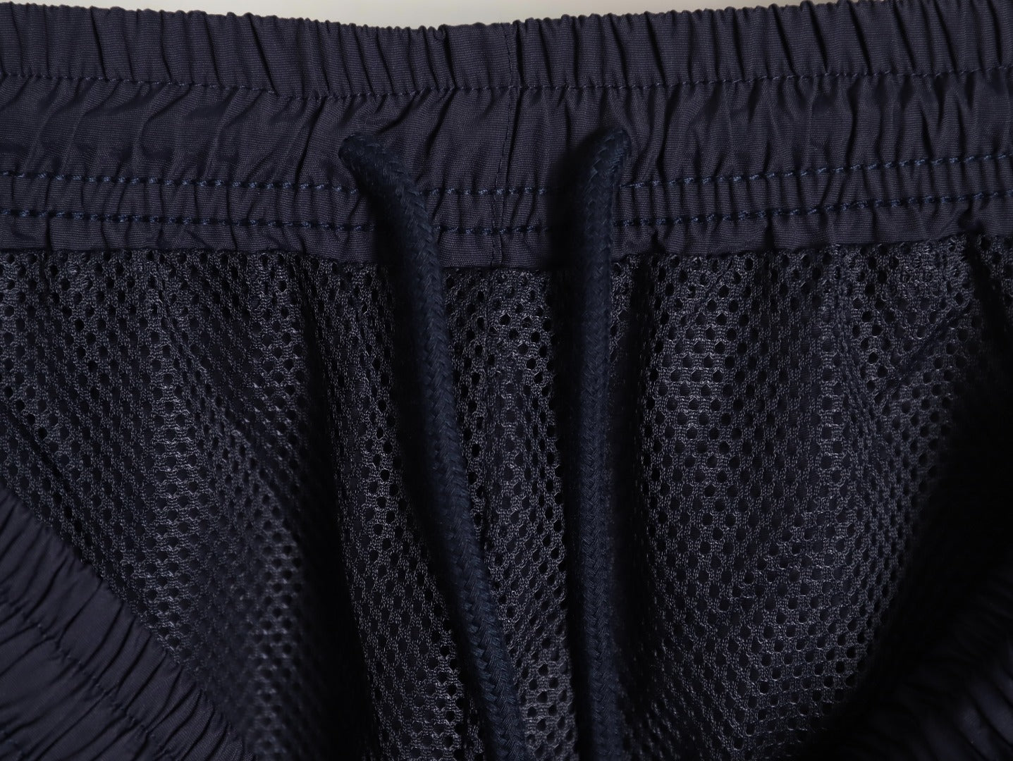 Balenciaga Graffiti Spray Paint Navy Blue Half-Circle Embroidered Tracksuit Trousers