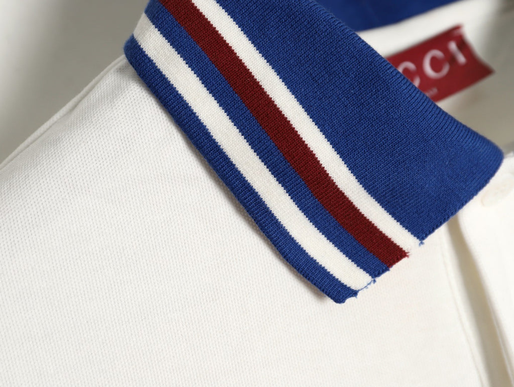 Gucci Polo short-sleeved shirt with embroidered chest pocket