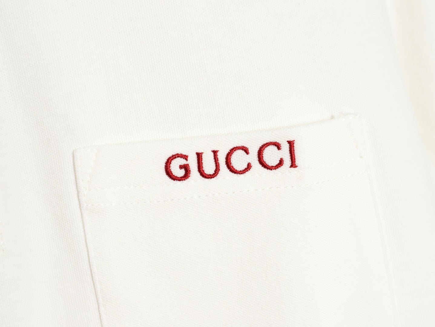 Gucci Polo short-sleeved shirt with embroidered chest pocket