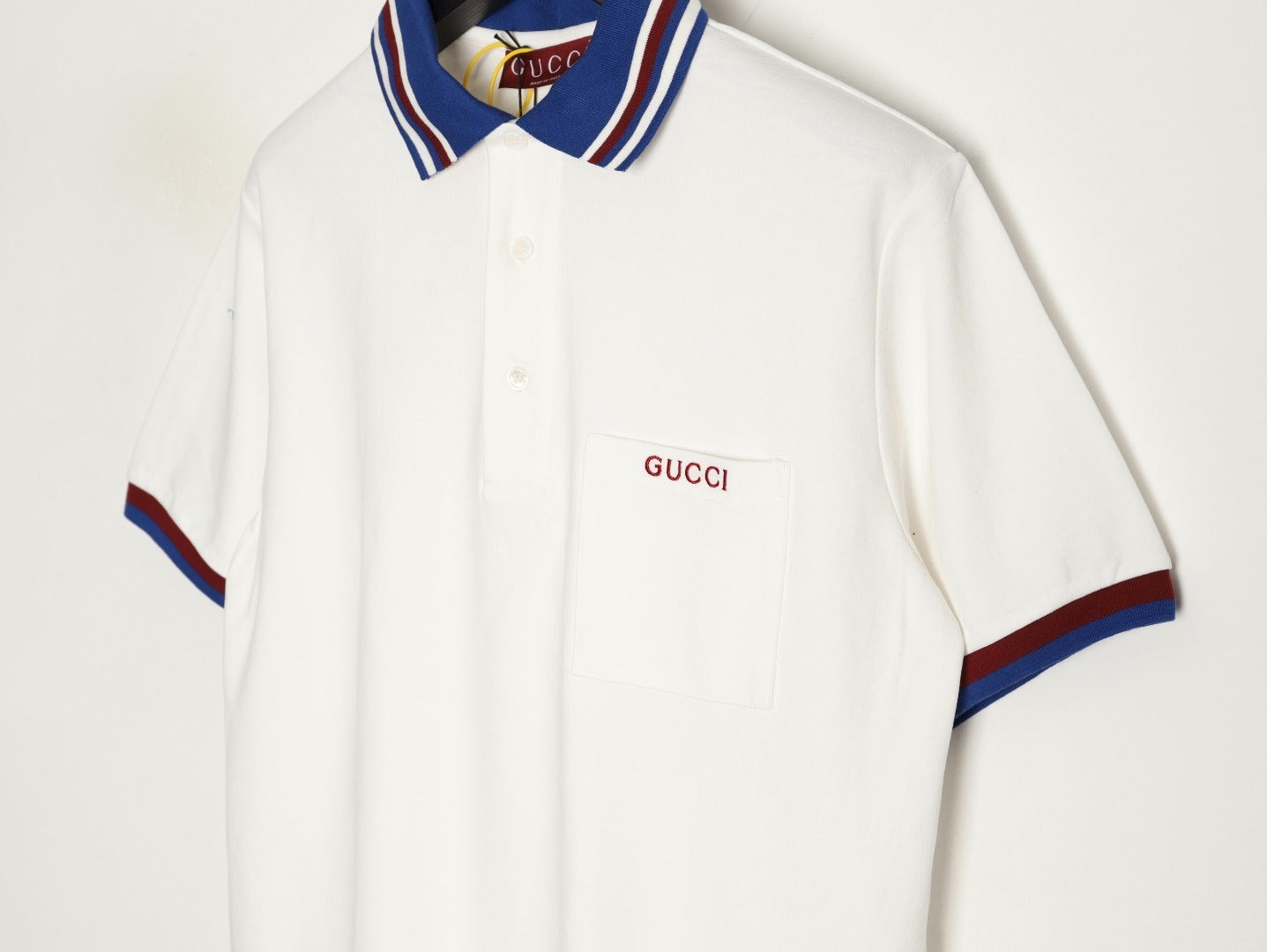 Gucci Polo short-sleeved shirt with embroidered chest pocket
