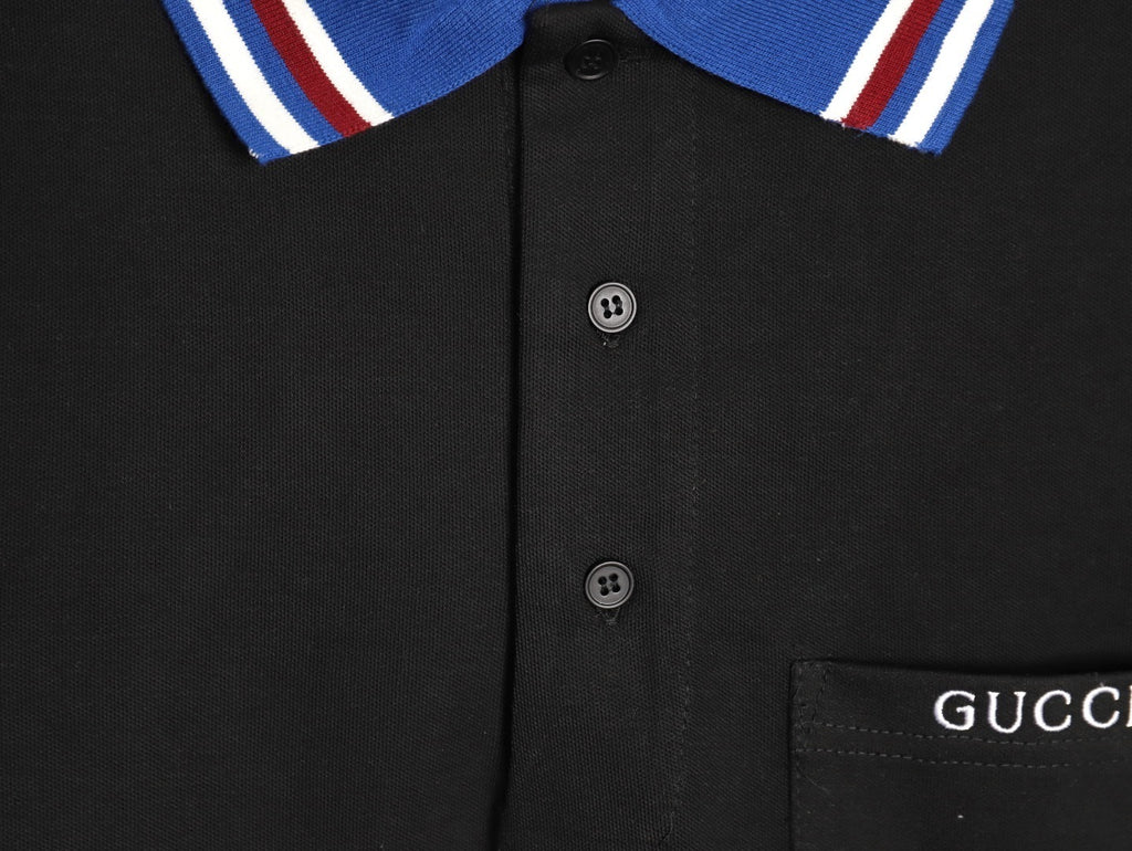 Gucci Polo short-sleeved shirt with embroidered chest pocket