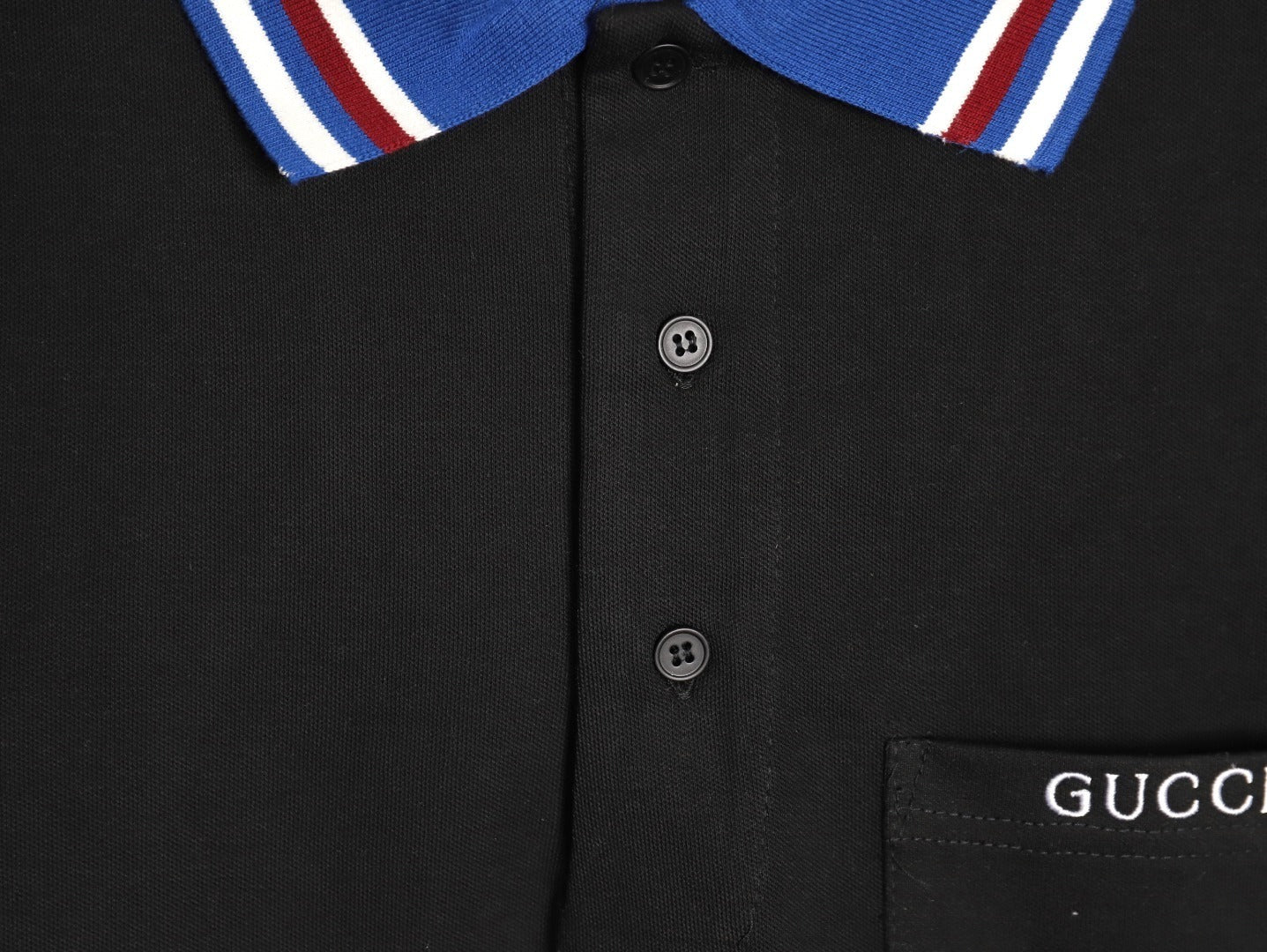 Gucci Polo short-sleeved shirt with embroidered chest pocket