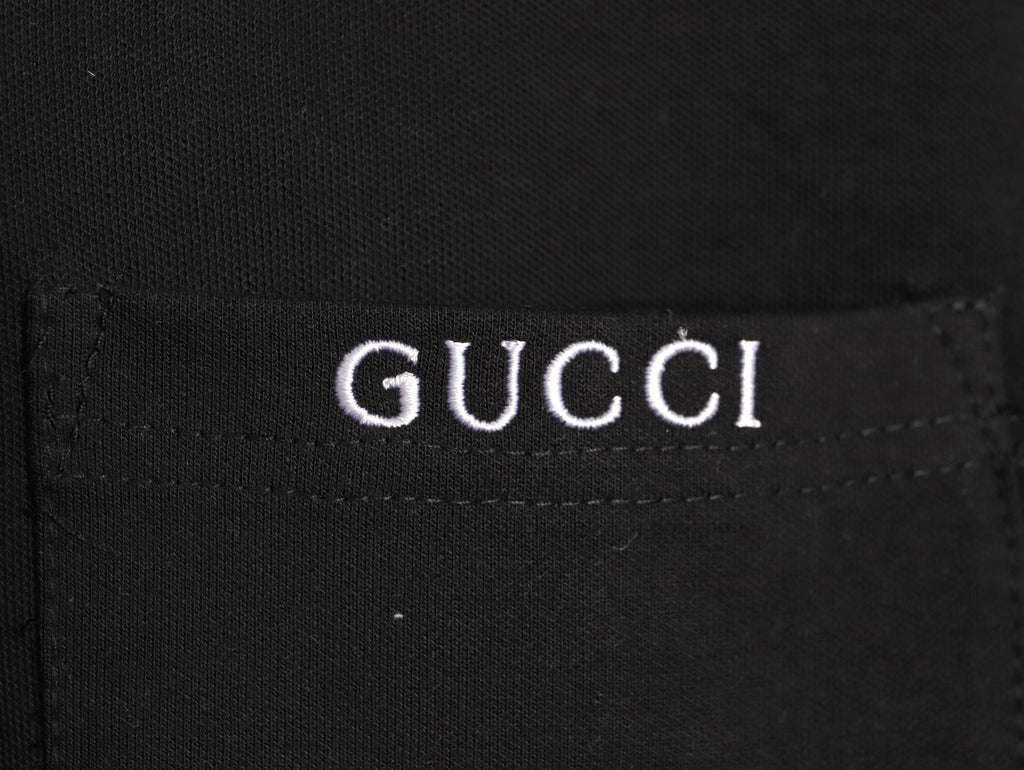 Gucci Polo short-sleeved shirt with embroidered chest pocket