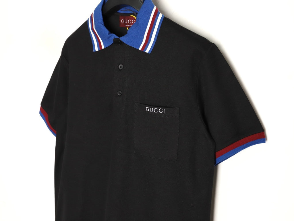 Gucci Polo short-sleeved shirt with embroidered chest pocket
