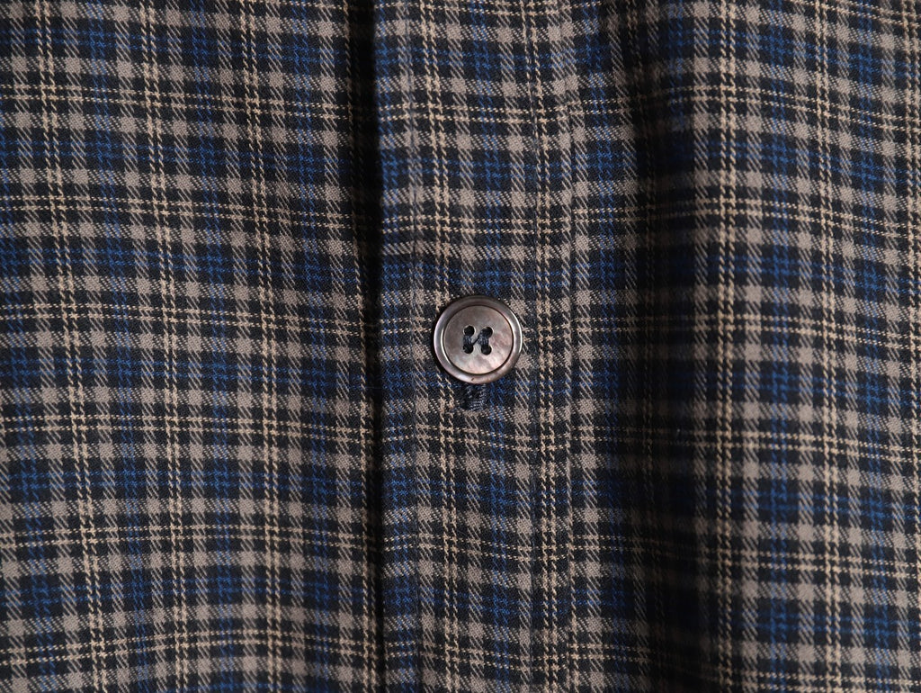 ACNE studios patchwork plaid long-sleeved shirt