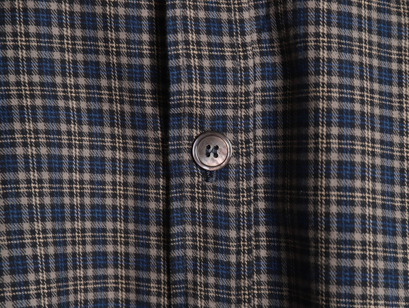 ACNE studios patchwork plaid long-sleeved shirt