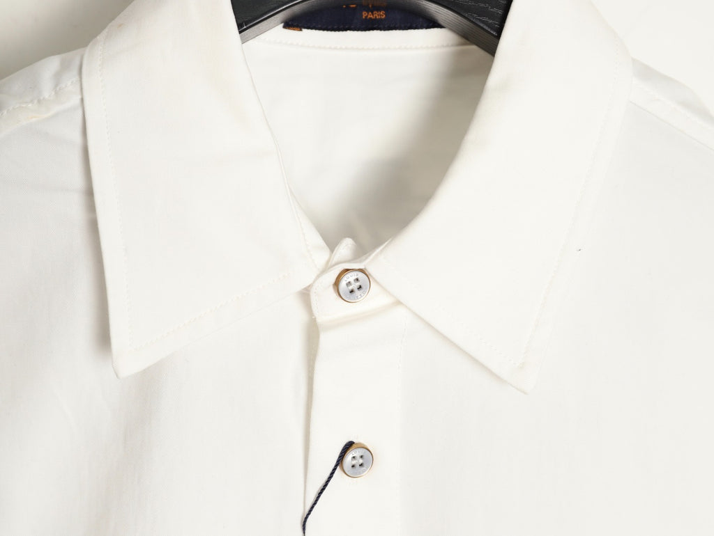 Louis Vuitton/LV 25ss Embroidered Logo Short-Sleeve Shirt