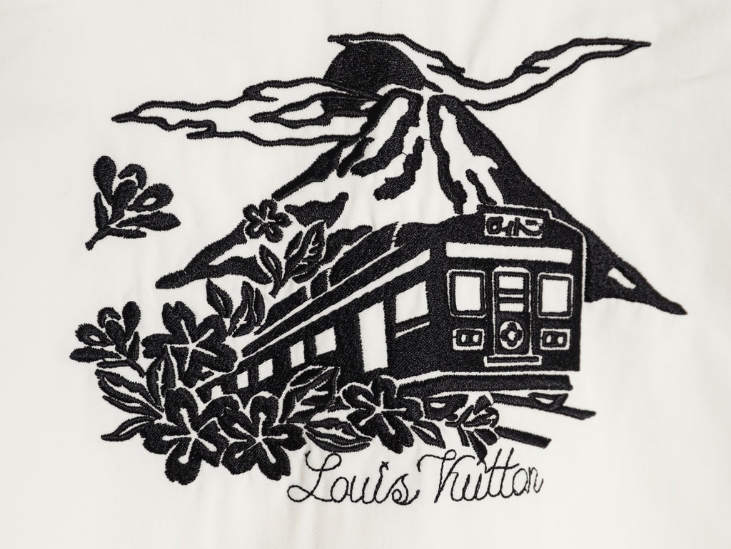 Louis Vuitton/LV 25ss Embroidered Logo Short-Sleeve Shirt