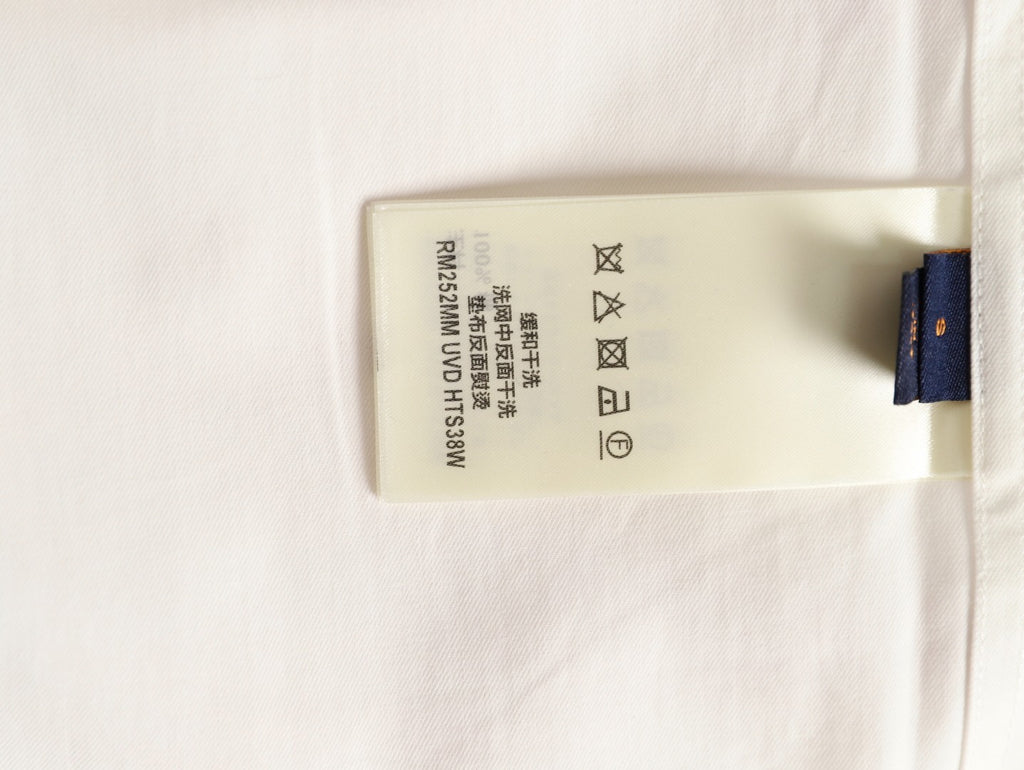 Louis Vuitton/LV 25ss Embroidered Logo Short-Sleeve Shirt