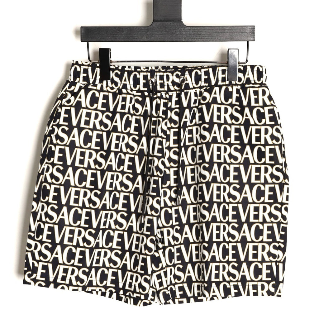 Versace all-over print beach shorts