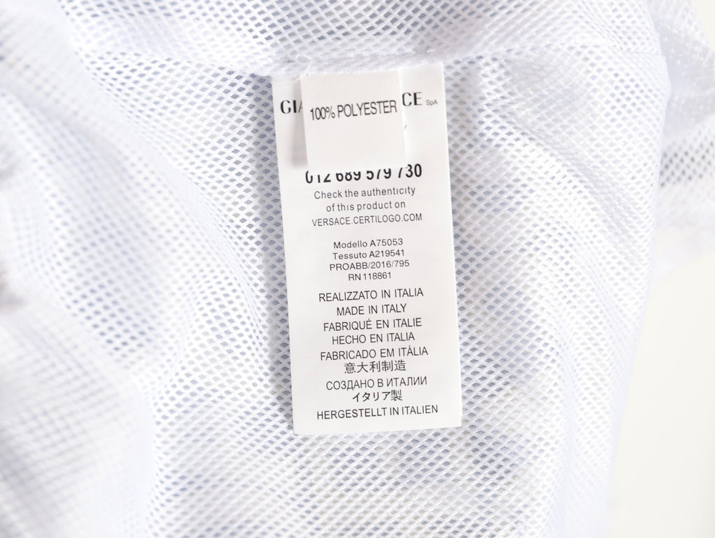 Versace all-over print beach shorts