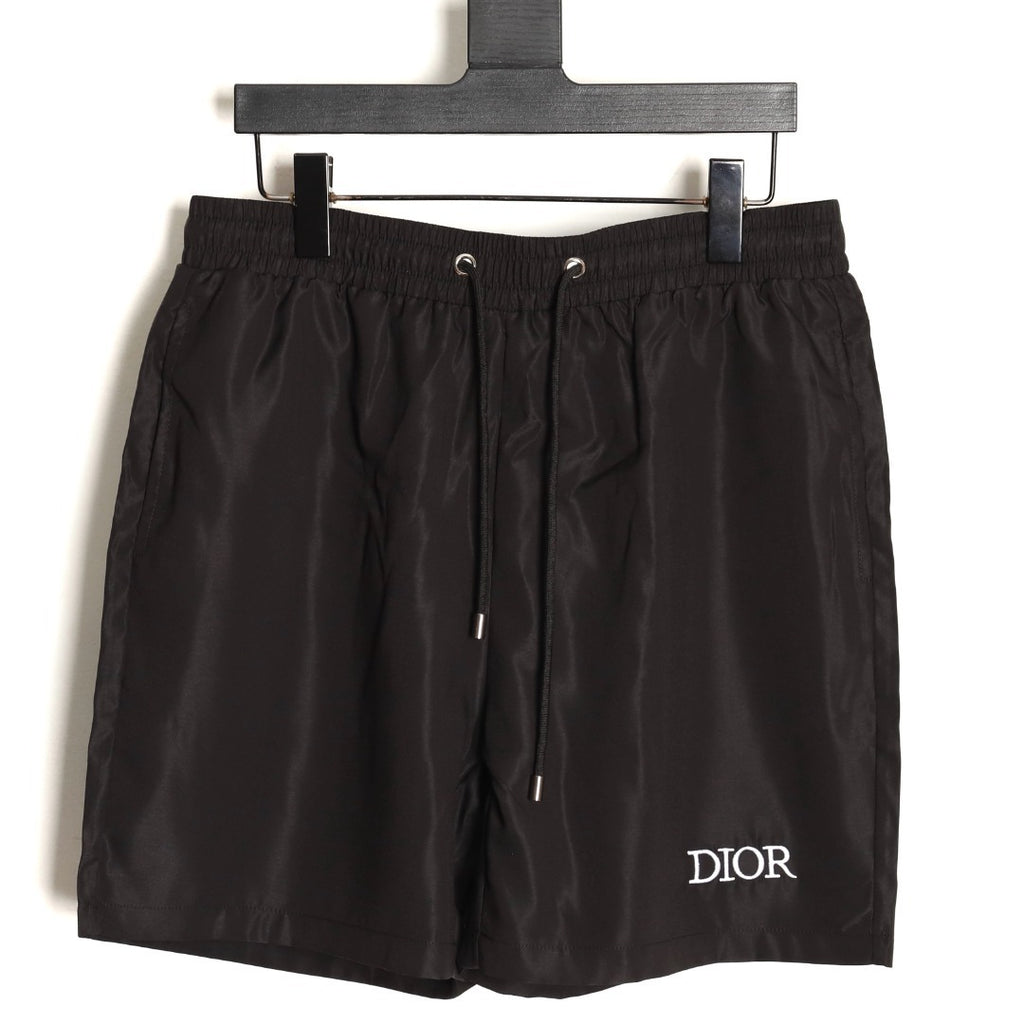 Dior embroidered letter back pocket beach shorts