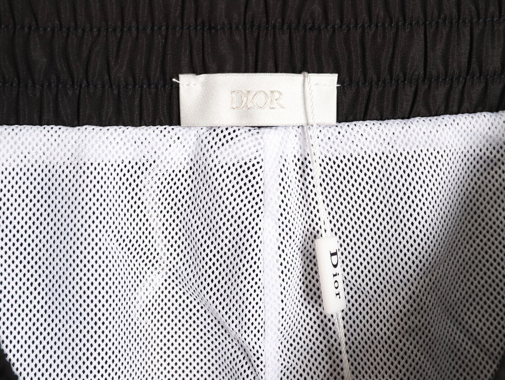 Dior embroidered letter back pocket beach shorts