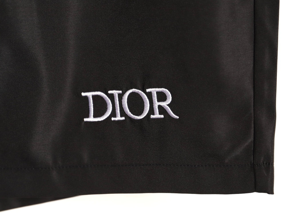 Dior embroidered letter back pocket beach shorts